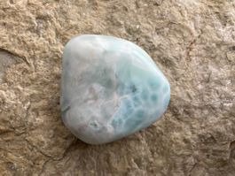 Sehr grosser, schöner Larimar Trommelstein, Handschmeichler