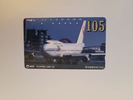 Telefonkarte Japan "Flugzeug"