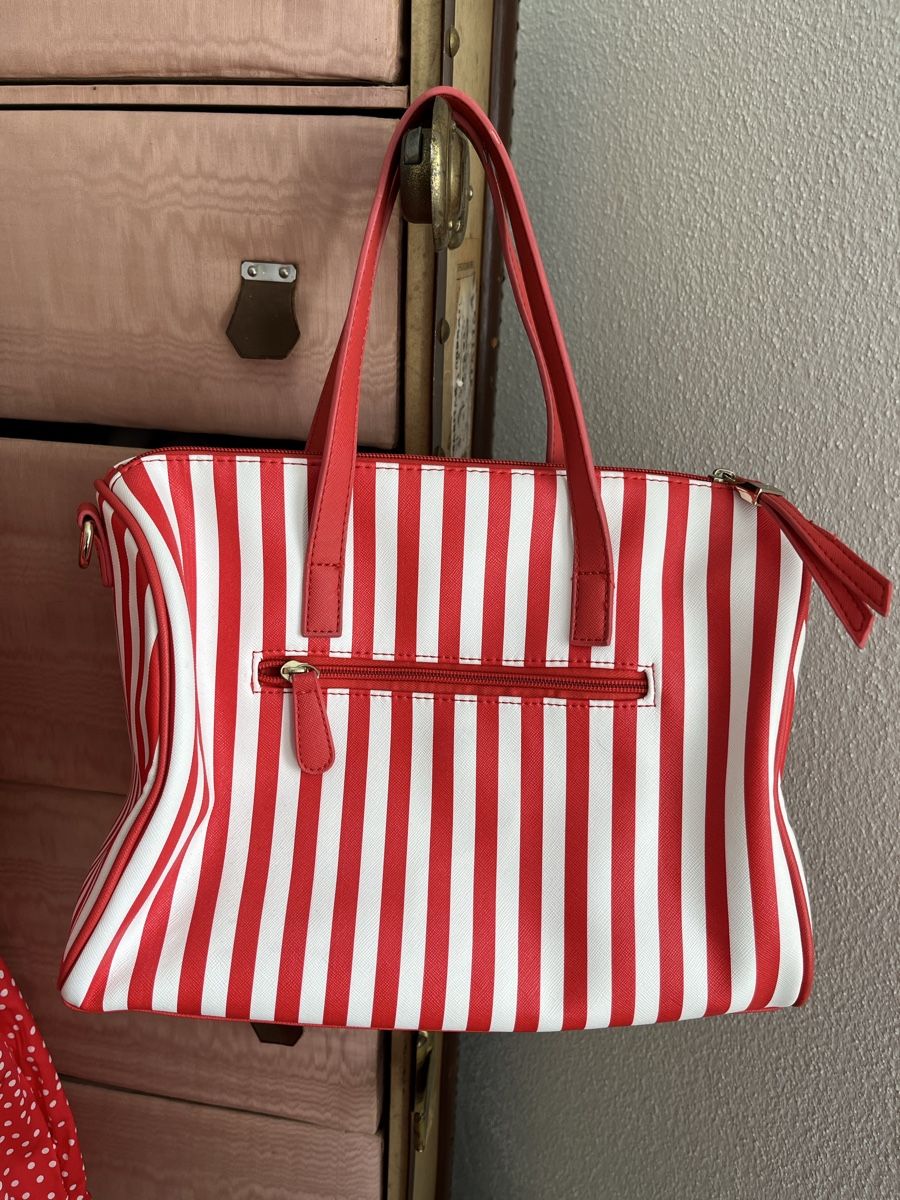 Borse da donna: Borsa Carpisa a righe rosse e bianche – Nuovo (secondo la descrizione) da Novaggio venduto da Sabi-Pearl 1