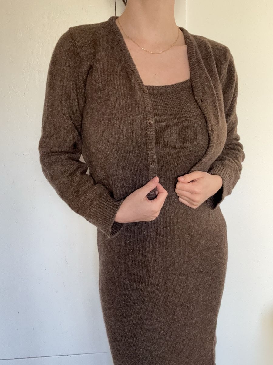 Vestiti: Olive Strickkleid Set, Grösse S – Nuovo (secondo la descrizione) da Lauwil venduto da nina-lara 1