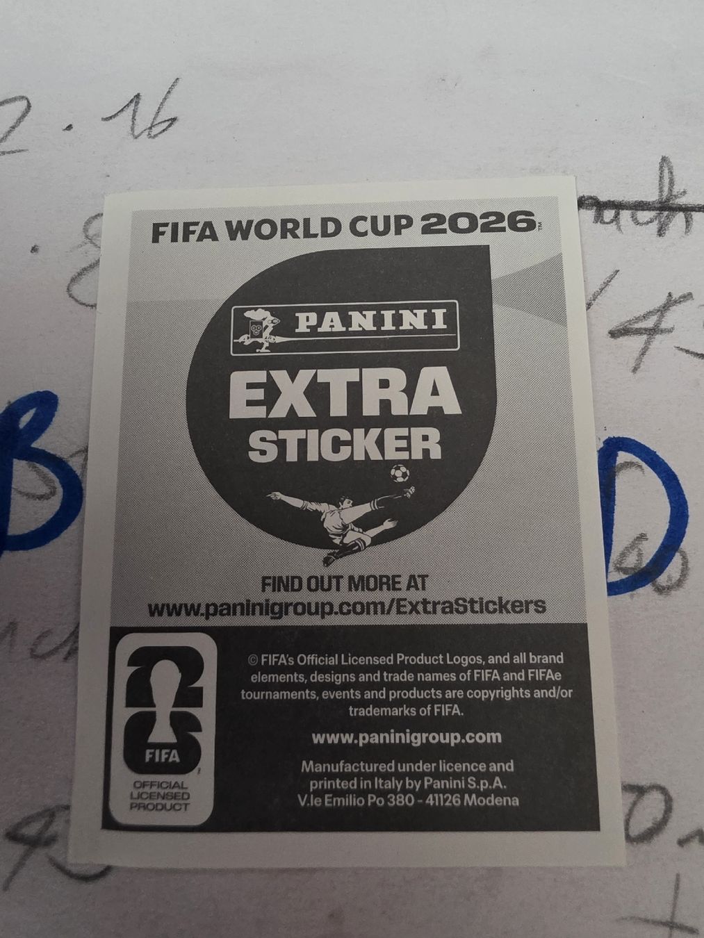 Panini Carte collezionabili: Achraf Hakimi Extra Sticker WM26 – Nuovo e nell'imballaggio originale da Zürich venduto da Alibaba1234 1