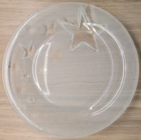 Plätzchenteller Glas mit Sternen