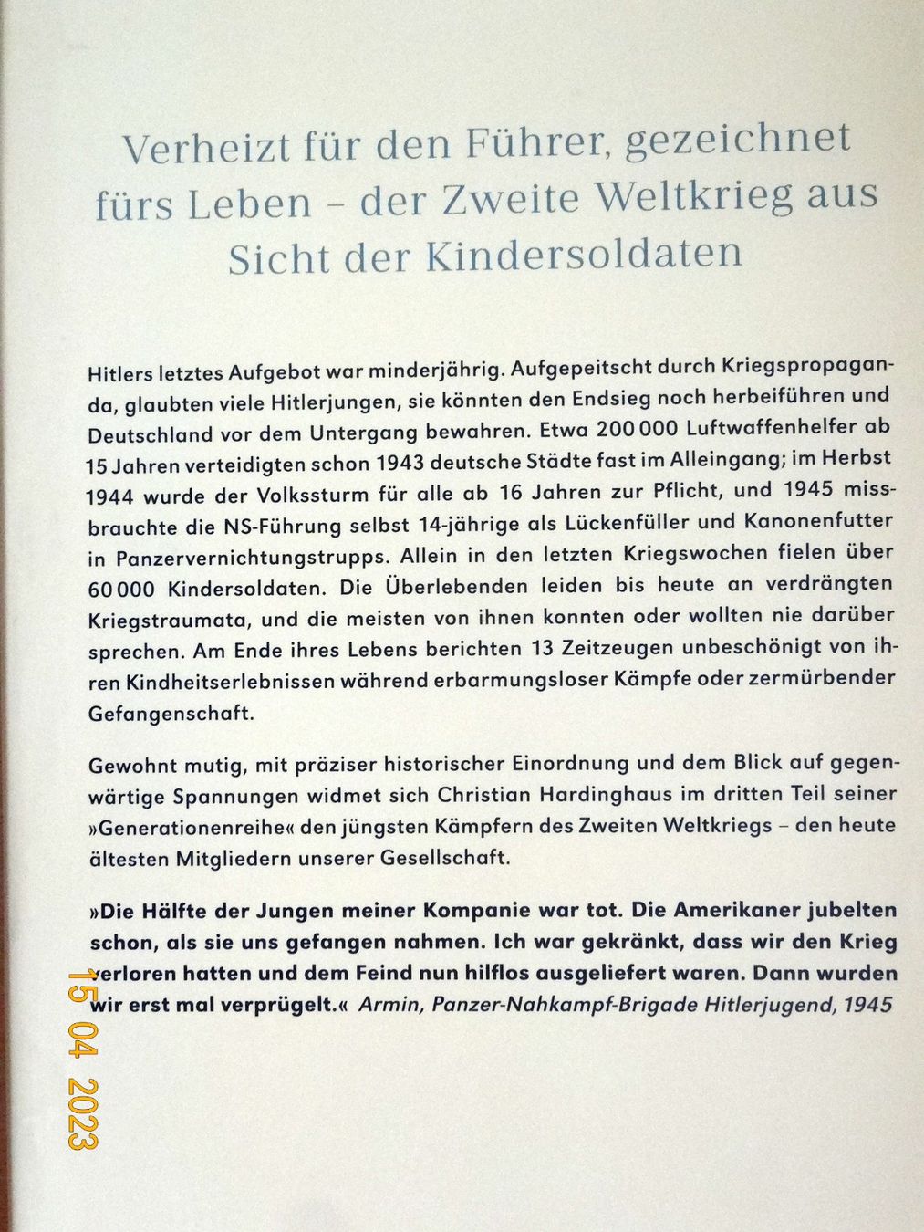 Libri: DIE VERLORENE GENERATION – Nuovo (secondo la descrizione) da Scherz venduto da Atopolino 1
