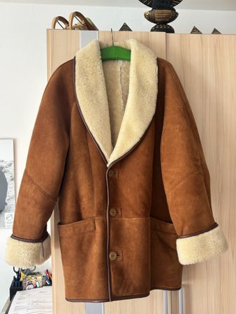 Manteau en mouton retourné, état comme neuf! XL