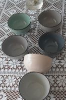 Set ciotole ceramica 6 pezzi assortite come nuove