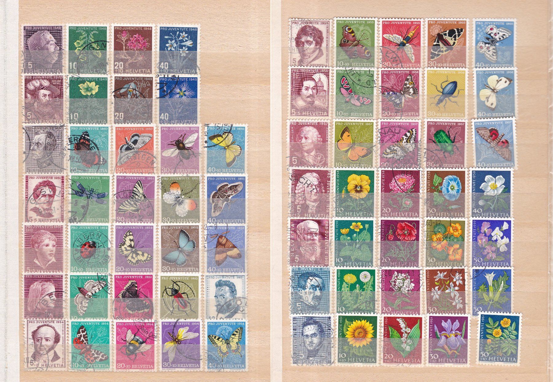 Alle Briefmarken: Pro Juventute Briefmarkenalbum – Gebraucht aus Münchwilen AG von Nesar 3