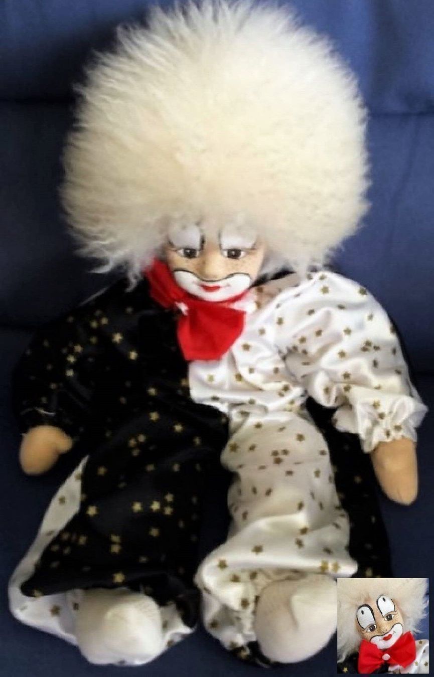 Bambole: Wunderschöne Sammlerpuppe Clown handmade – Nuovo (secondo la descrizione) da Rotkreuz venduto da NICETOBUY 2