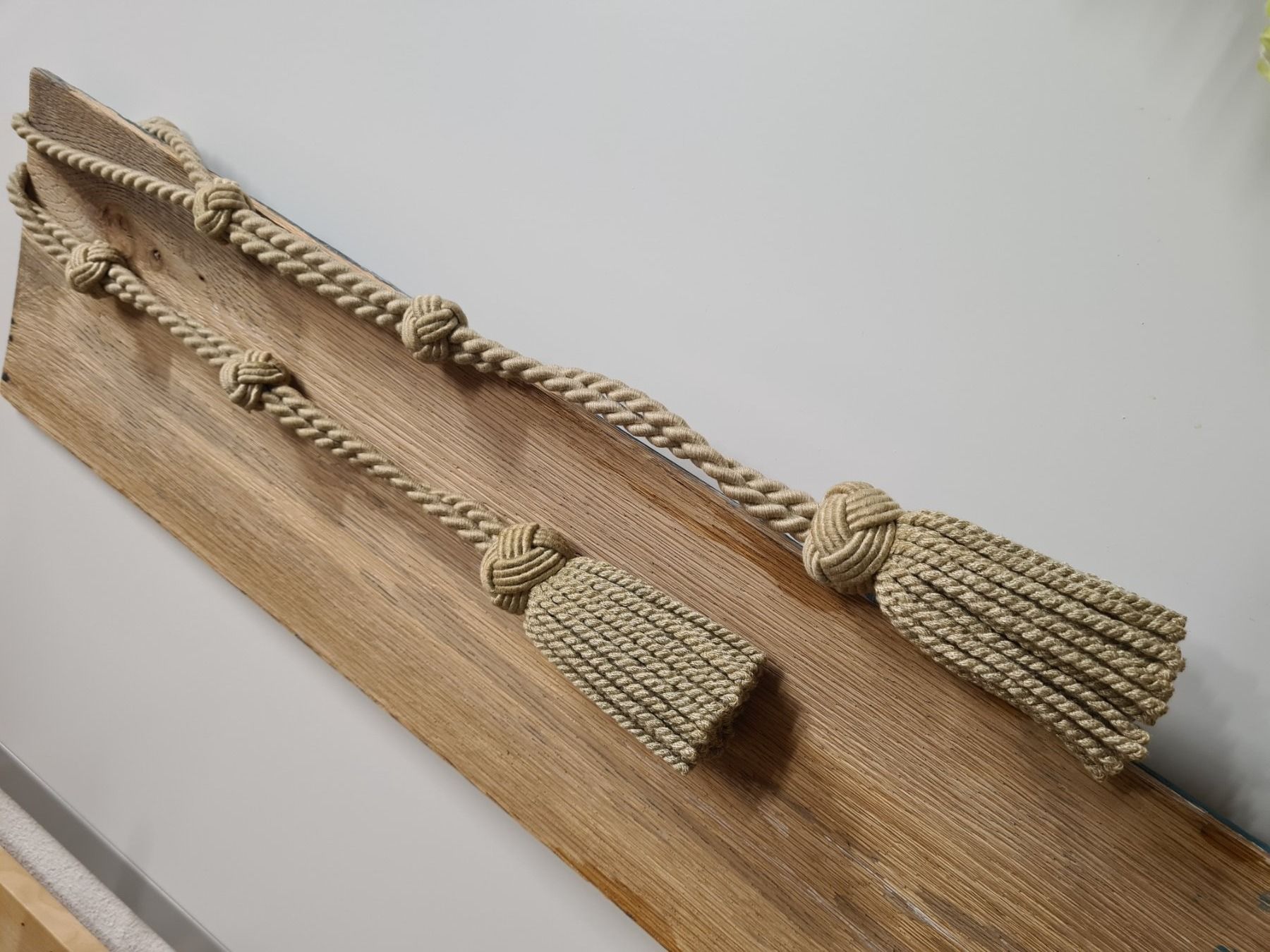 Tutte le decorazioni: *2 Retro Vorhang Kordeln, je 65 cm lang – Usato da Amriswil venduto da kleindeko 5