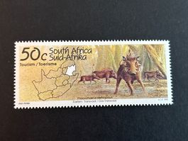 Südafrika Briefmarke 50c, Tourismus, Phacochoerus 1995