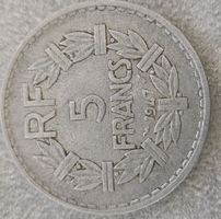 Französische 5 Francs Münze von 1947 - Rarität sichern!
