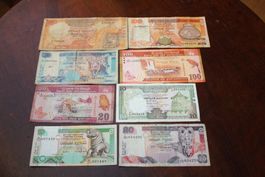 Sri Lanka lot 8 billets
