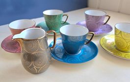Espressotässli Vintage Bareuther Waldsassen,  50ties