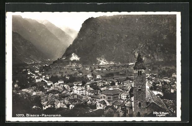 Cartes postales: AK Biasca, Panorama – D'occasion à Berlin par bartko-reher