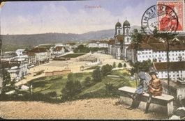 Ansichtskarte Einsiedeln mit Kloster guter Zustand