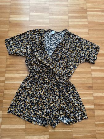 blumiger Jumpsuit - Gr. S - Zebra