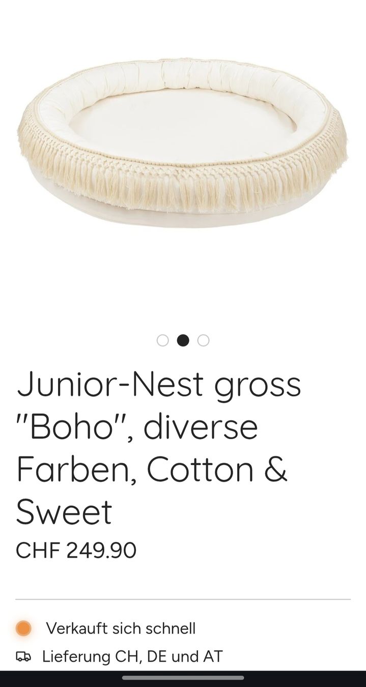Spielzeuge: Babynest "Boho" gross, Bettchen, Ballenpool – Gebraucht aus Stettfurt von gutzli_al 3