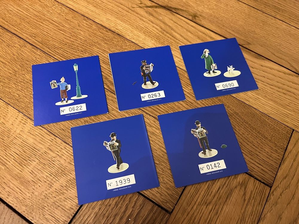6er Set Tim Und Struppi Mini-Figuren – Ca. 5,5 Cm, Aus PVC, Als Kuchen-Topper, Deko Oder Spielzeug