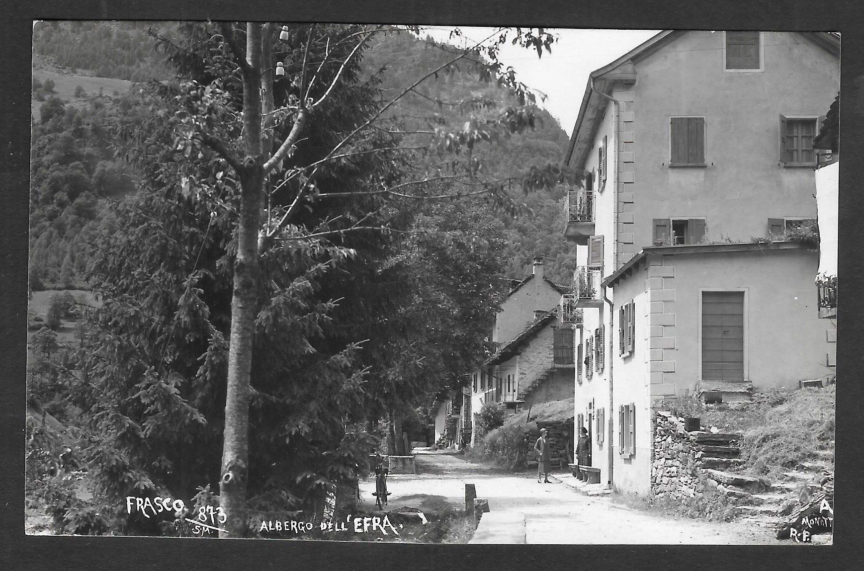 Cartoline postali: Frasco Albergo dell'Efra – Usato da Olten venduto da clotaldi