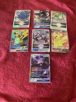 Cartes PokémonGX, V, VMAX lot 7 cartes bon état
