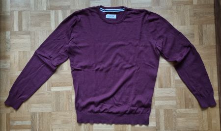 Herren-Strickpullover XL, Pier One, weinrot