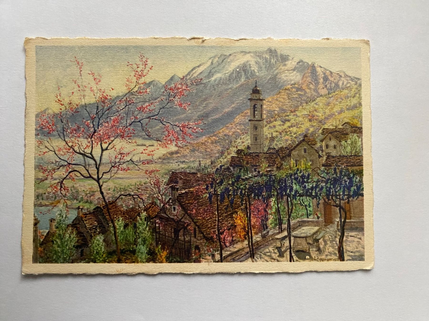 Ansichtskarten: Brione in Primavera Nr 36 1928 – Gebraucht aus Horgen von UrsB05