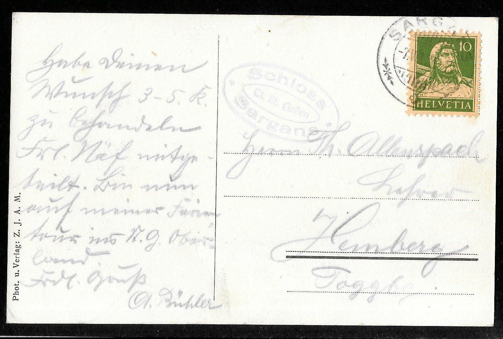 Cartes postales: Sargans Teilansicht – D'occasion à Olten par clotaldi 1