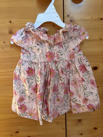 Kleid und Jäckchen Next Blumenmuster Grösse 68 