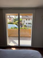 2-flügelige Balkontüre (neu) in Holz-Metall