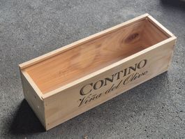 Weinkiste leer ohne Deckel 38.7x12x12 cm