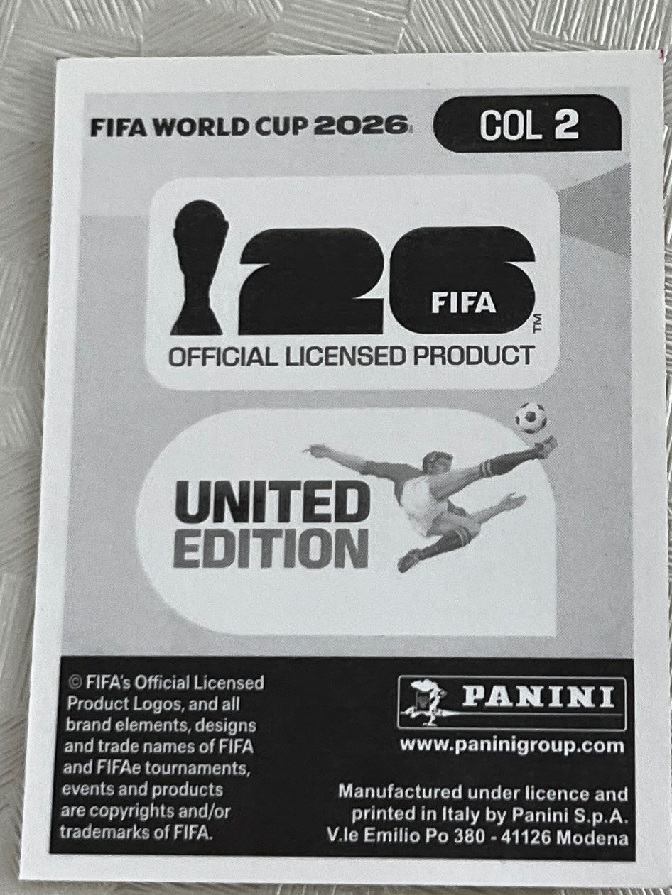 Panini Carte collezionabili: Panini Fifa World Cup 2026 COL 2 – Usato da Winterthur venduto da Numero1 1