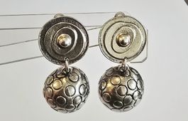 Philippe Audibert Paris, clips boucles d'oreille Vintage 5cm