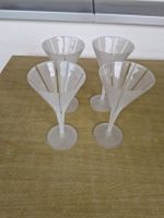 4x Mattglas Dessert-Schale/Cocktail-Kelche, 