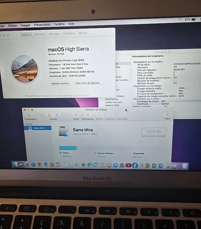 Apple Notebook: Lot 5x MacBook Air 11" – Usato da Renens VD venduto da MTD2211 9