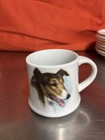 Langenthaler Porzellan Tasse mit Hundemotiv