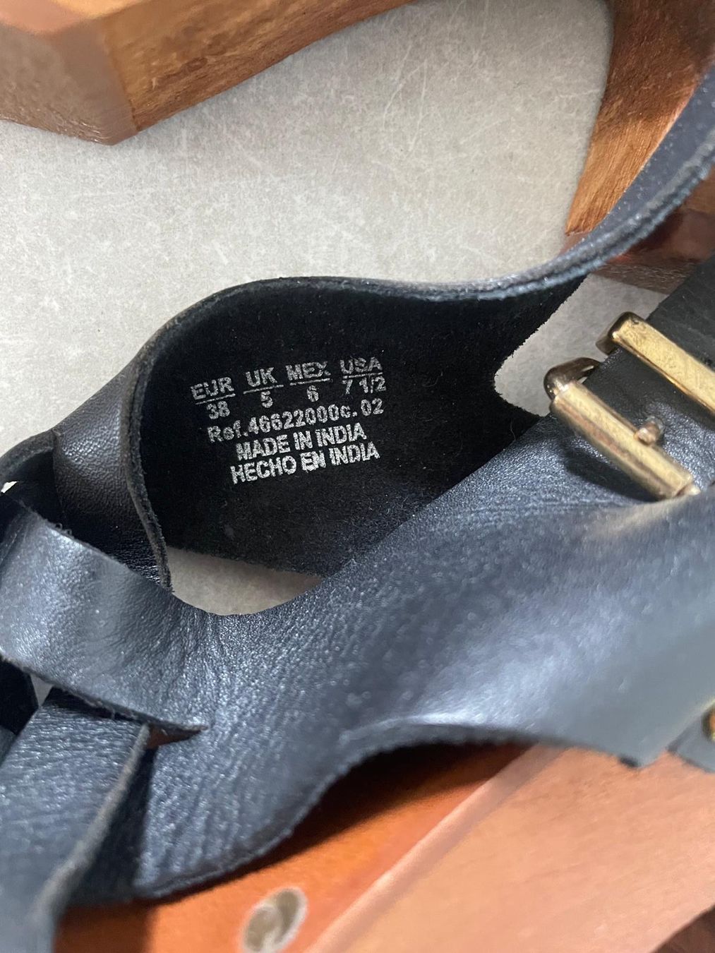 Mango Scarpe da donna: Mango Sommersandalen Holzabsatz + Leder – Usato da Thalwil venduto da ale_gr5l 6