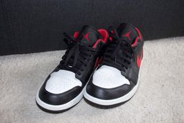 Air Jordan 1 Low "White Toe", Gr. 44.5, neuwertig