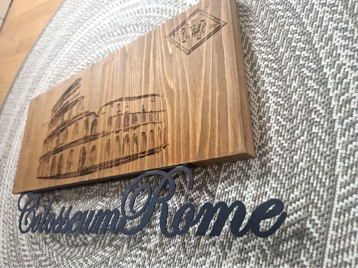 Poster & Bilder: Holzbild mit Motiv Coloseum Rome – Gebraucht aus Klosters von tin_k7qd 5