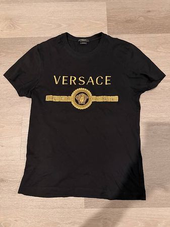Versace T-Shirt Schwarz mit Medusa-Logo  Original 