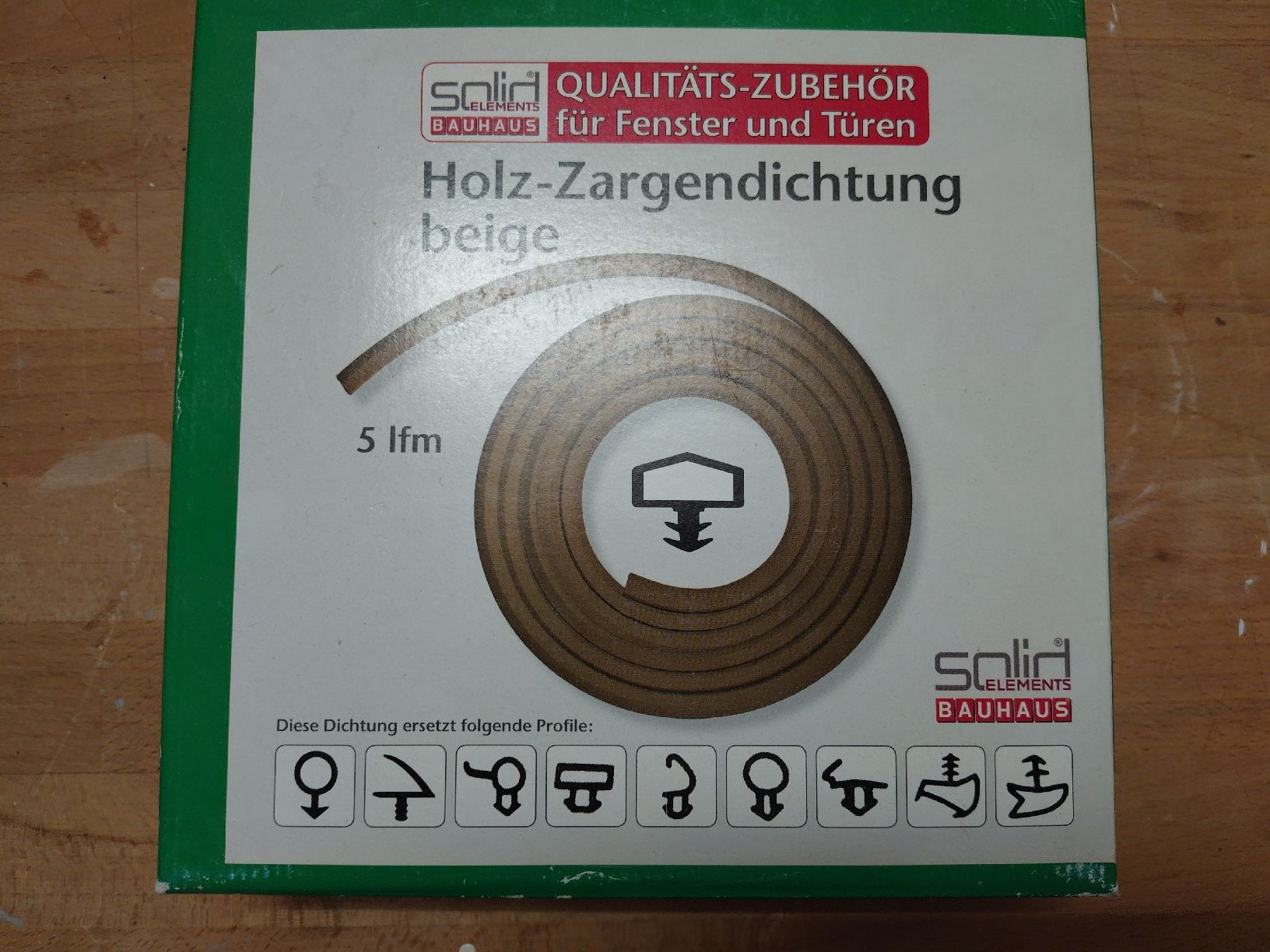 Sanitari: Holz-Zargendichtung beige – Nuovo e nell'imballaggio originale da Glarus venduto da Be8750
