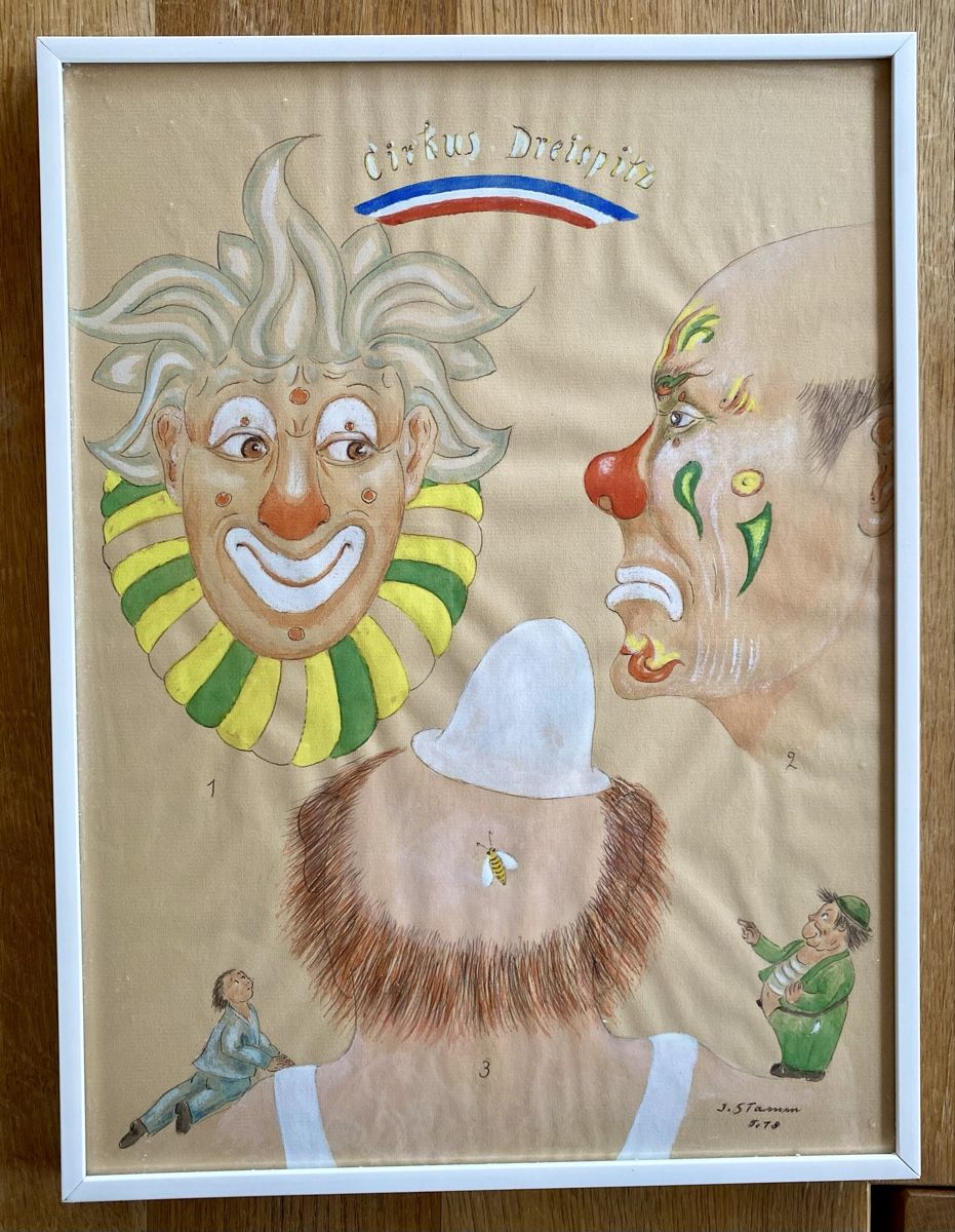 Posters & Illustrations: Clownbild handgemalt – D'occasion à Wetzikon ZH par MiraOptik