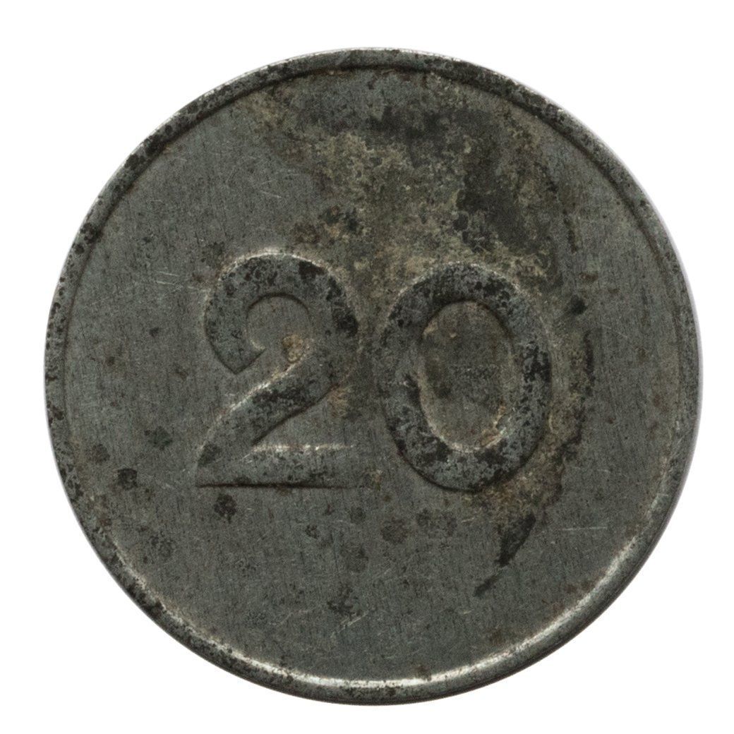 Medaillen: 20 Cts. Refectoire H.S.S. Hispano Suiza – Gebraucht aus Rotkreuz von Swiss-Coins 1