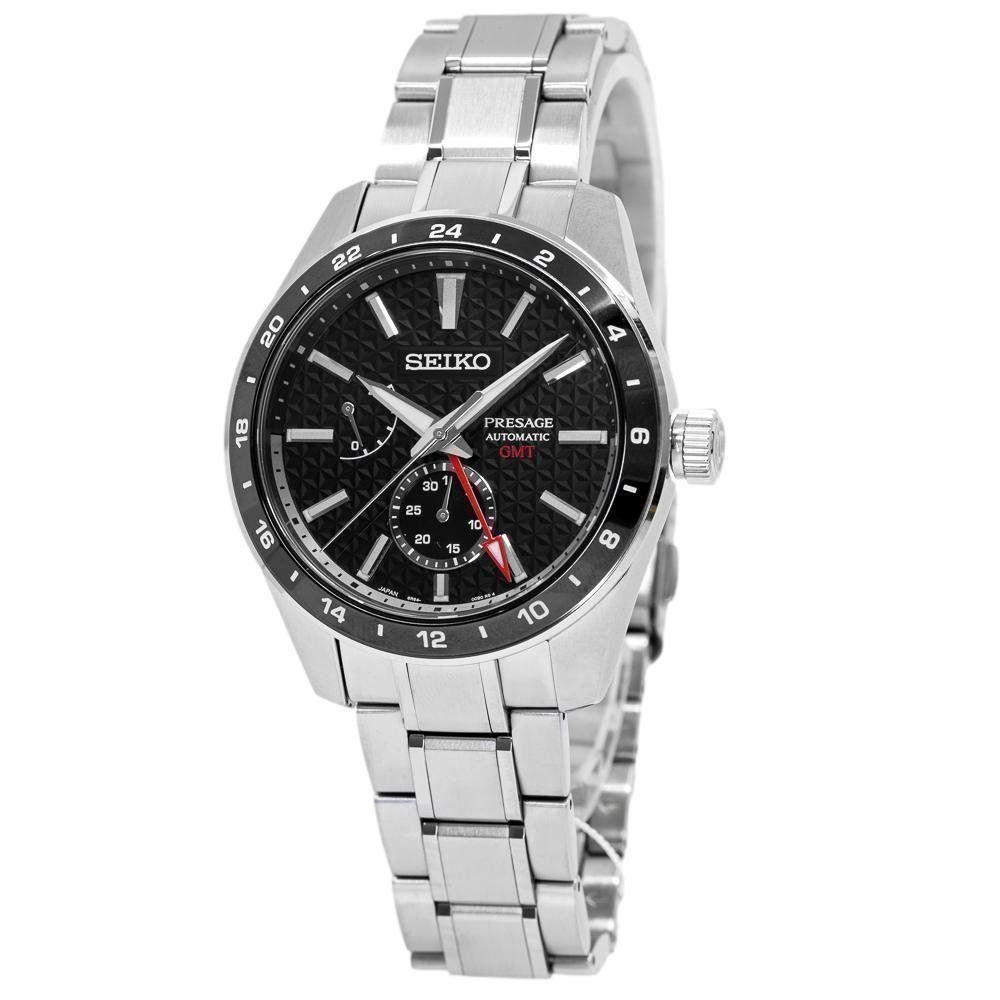 Seiko Orologi: Seiko SPB221J1 Presage GMT Sharp Edged – Nuovo (secondo la descrizione) da Schindellegi venduto da harveystore 1