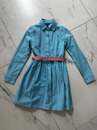 Kleid Polo Ralph Lauren hellblau Grösse 14 Jahre