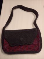 Handgemachte gefilzte Woll-Tasche, Herbst/Winter-Accessoire,