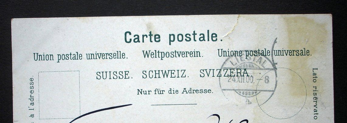 Ansichtskarten: Gruss aus LIESTAL 1900 – Gebraucht aus Jona von philajona 1
