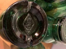Glasflaschen mit Deckel Bülach grün 7 Stück