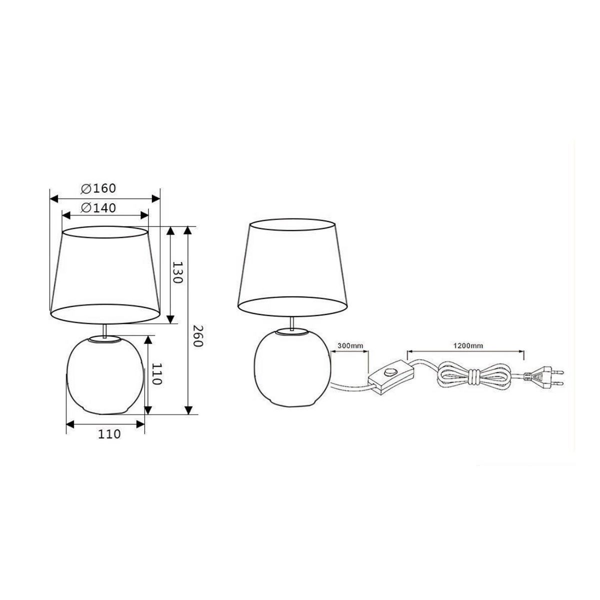 Lampade: Tischleuchte, Bettleuchte, 26 cm Höhe – Nuovo (secondo la descrizione) da Kreuzlingen venduto da Smart-Light 3