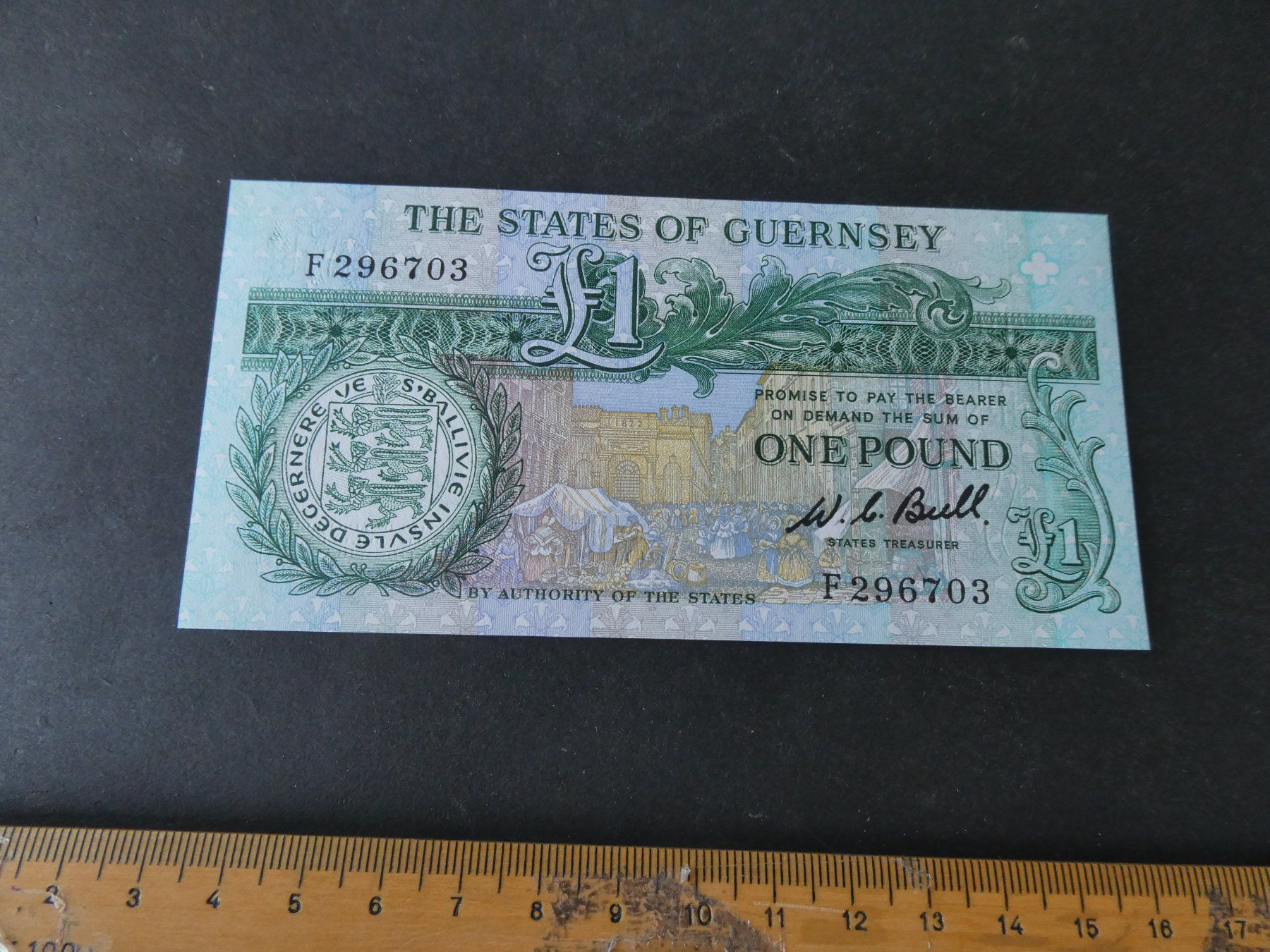 Banconote: Guernsey, alter Geldschein - ungefaltet – Usato da Hinterforst venduto da Rohusri