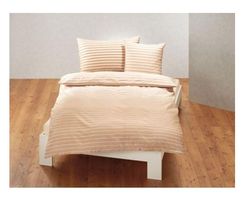 Duvetbezug 160x240 Nobilium Satin gestreift beige NEU
