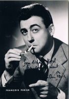 François Périer 1919-2002 Autogramm Vintage Foto 10x15cm
